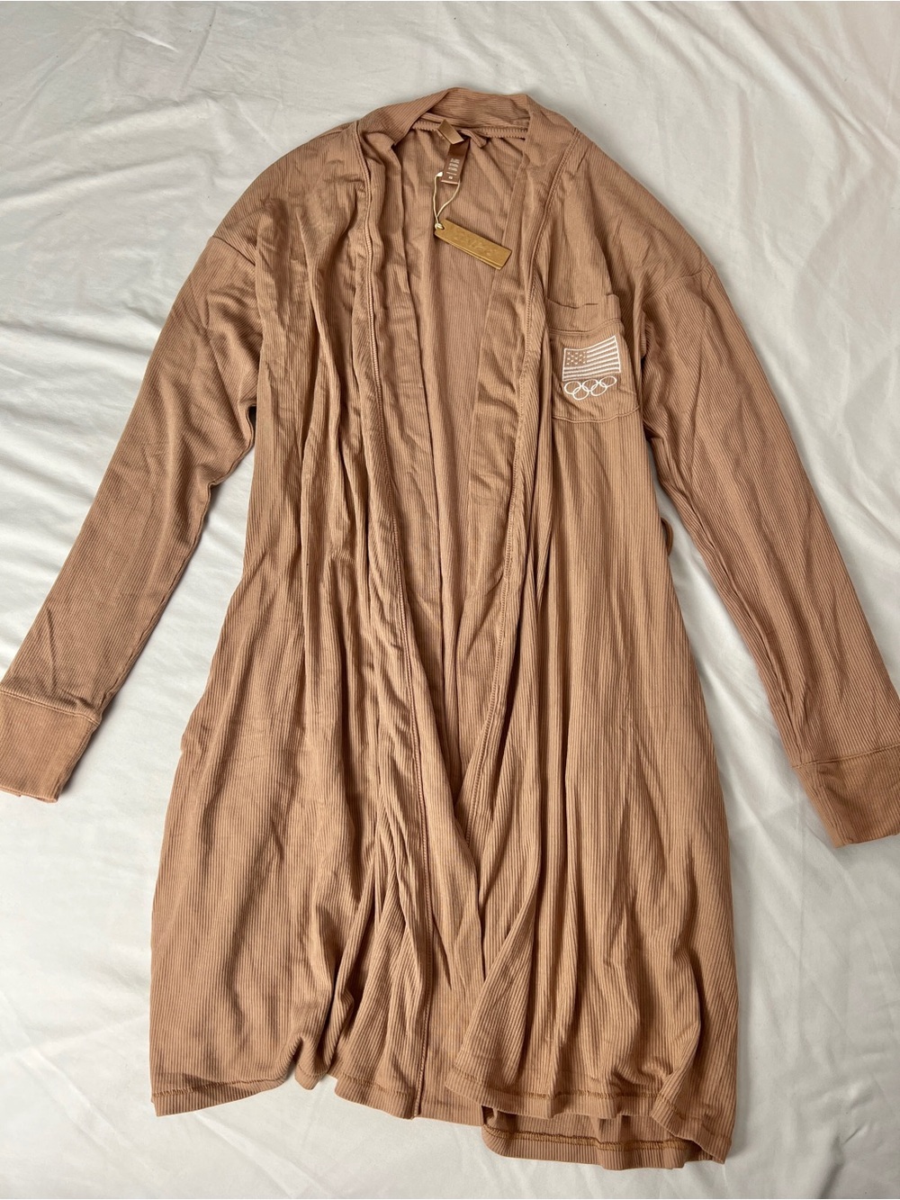 SKIMS Olympic Soft Lounge Ribbed Sleep PJ Robe